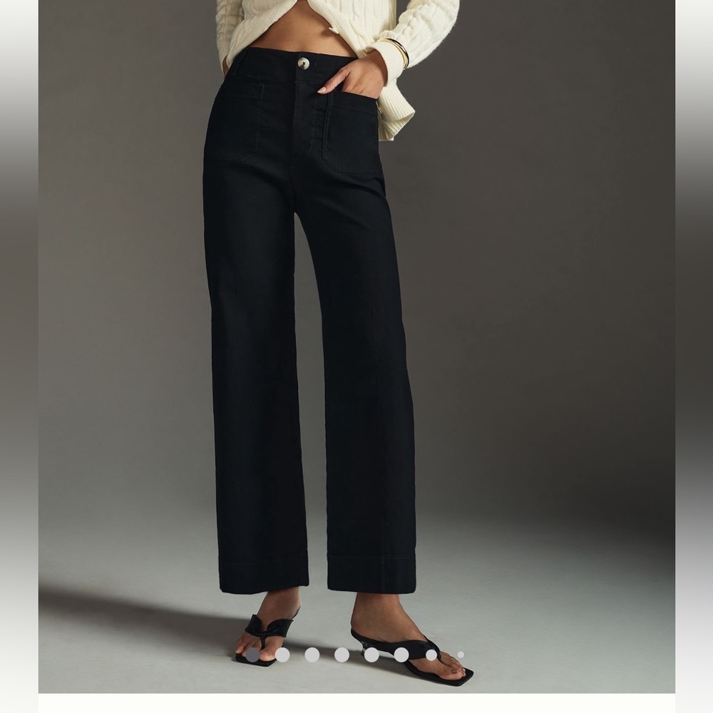 the collette wide leg linen pants by the maeve